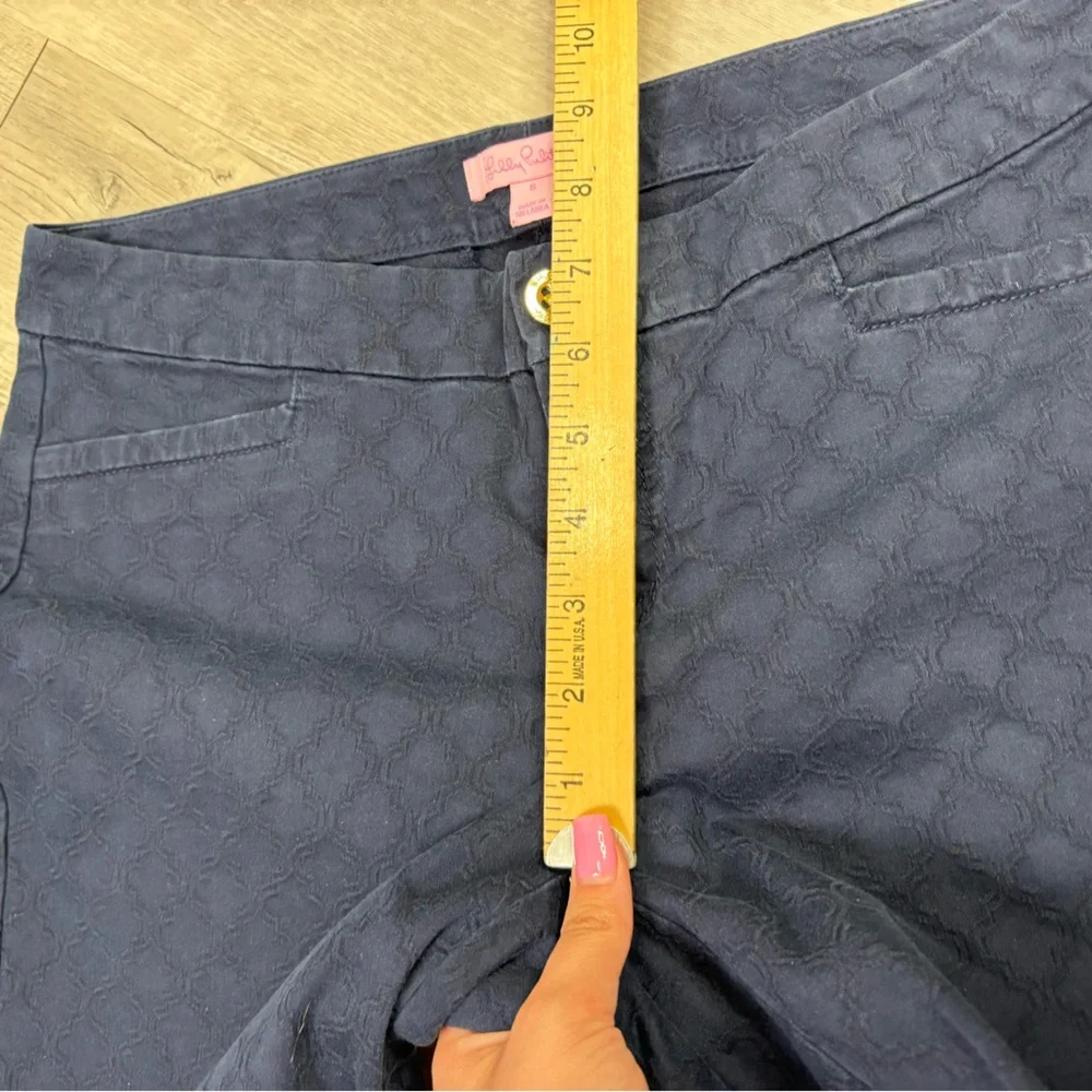 Lily Pulitzer Navy Blue Low rise Pants Size 6 - Picture 4 of 6
